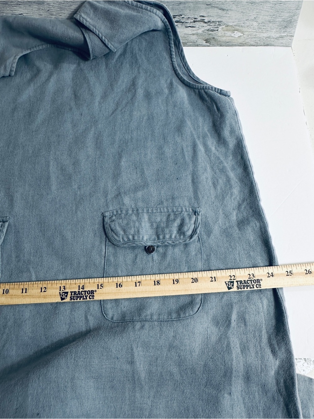 Kiko 100% Linen Blue  2-Piece Set Button-Front Jacket & Midi Dress Women size L - Picture 3 of 12